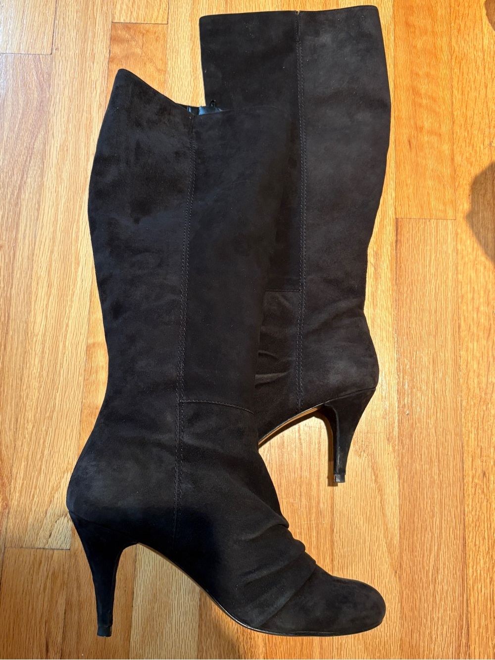 Nine West Black Suede Over-the-Knee Stiletto Boots